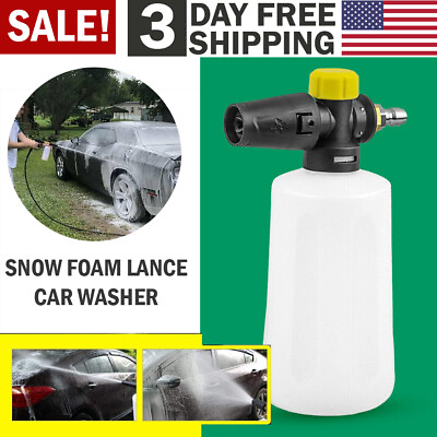 #ad Car Wash Snow Foam Lance Cannon Soap Bottle Sprayer For Pressure Washer Gun Jet $13.99