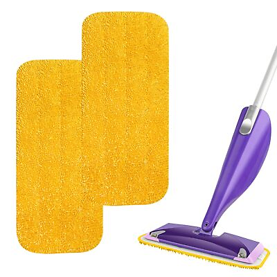 #ad Reusable Mop Pads Compatible with Swiffer Wet Jet Pads Washable Microfiber Swiff $7.25
