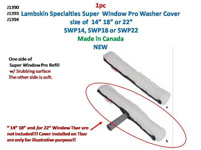 Lambskin Specialties Super Window Pro Washer Scrubber Cover 14quot;18quot; 22quot; Canada $11.50