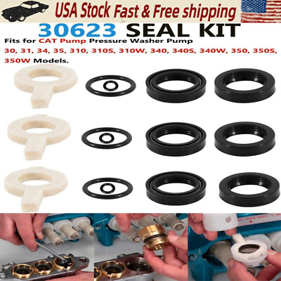 #ad 30623 Seal Kit Replacement for Cat Pump Model 30 31 34 310 340 350 $85.91