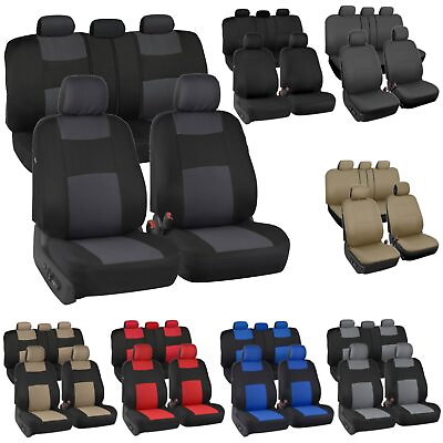 Auto Seat Covers for Car Truck SUV Van Universal Protectors Polyester 12 Color $31.99