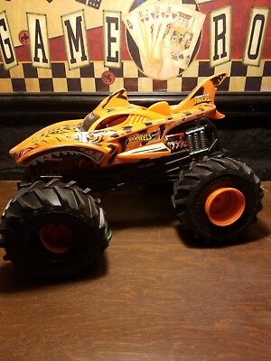 #ad New bright tiger shark Hot Wheels RC vehicle no controller for parts. $30.00