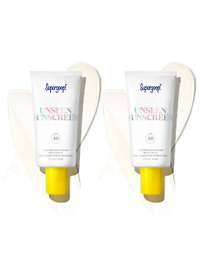 #ad Pack of 2 Supergoop Unseen Sunscreen SPF 40 1.7 oz 50ml For Beard Friendly $23.80