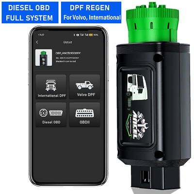 #ad DPF Regen Heavy Duty Truck Diagnostic Tool OBD Scanner Bluetooth All System Scan $194.99