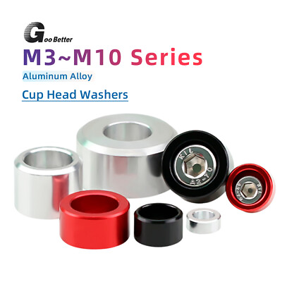 #ad M3 M4 M5 M6 M8 M10 M12 Load Spreading Cup Washers Anodised Aluminium Washer $2.37