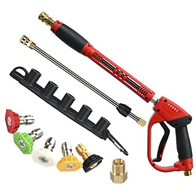#ad Tool Daily Deluxe High Pressure Washer Gun with Replacement Wand Extension $35.97