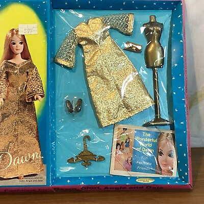 #ad 1969 Vtg TOPPER TOYS DAWN FASHIONS SET #0713 Factory Sealed Glimmer Glamour $55.00