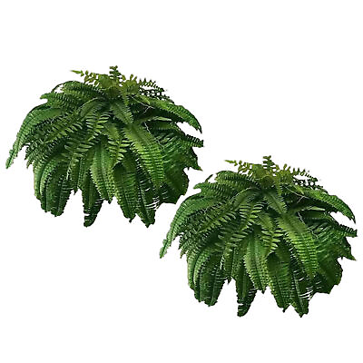#ad UV Resistant Lifelike Artificial Boston Fern Ferns for Outdoors Faux Fake Plants $14.92