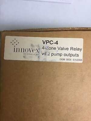 #ad Innovex Technologies VPC 4 4 Zone Valve Relay W 2 Pump Outputs $148.51
