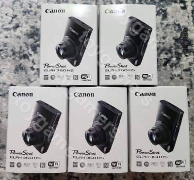 #ad Canon PowerShot ELPH 360 HS WiFi 12x Optical Zoom Digital Camera Black New $409.99