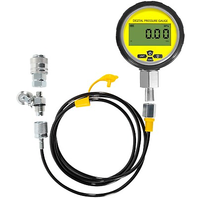 #ad Digital Hydraulic Pressure Gauge Test Coupling Kit 700BAR 10000PSI 70Mpa 1 4 NPT $175.99