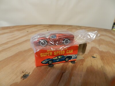 #ad Vintage Mini Marx Super Speed Model Diecast Car Ford J #4 with Box Sealed $30.00