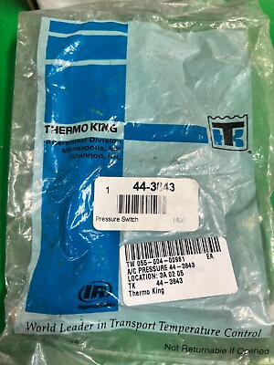 #ad GENUINE NEW THERMO KING PRESSURE SWITCH 44 3843 $49.99