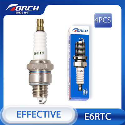 #ad PK4 TORCH E6RTC Spark Plug Replace for NGK BPR6HS for BOSCH WR7BC for TORO 418 $14.86