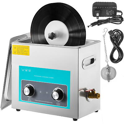 #ad 6L Knob Vinyl Record Ultrasonic Cleaner Vinyl Ultrasonic Cleaning Machine $169.99