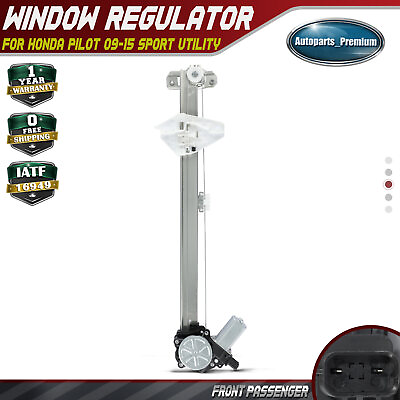 #ad Front Right Window Regulator amp; Motor Assembly for Honda Pilot 2009 2015 2 Pins $48.99