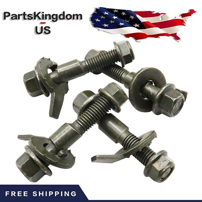 #ad FITS FRONT Wheels Cam Bolt Bolts Kit Adjustable Camber Correction Alignment Kit $10.09