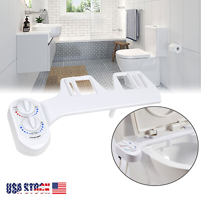 #ad Bidet Fresh Water Spray Kit Toilet Seat Attachment Non Electric Hot Cold Washer $34.00
