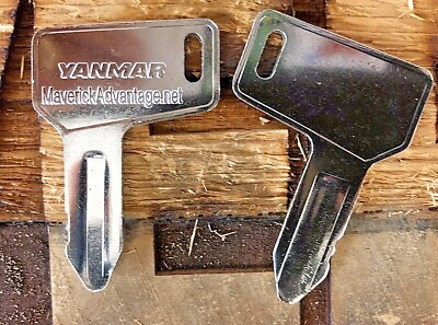 #ad 2 keys fits Yanmar amp; Takeuchi Excavator Heavy Equipment Ignition $4.95