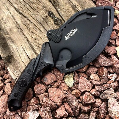 #ad 10quot; FULL TANG Survival Hunting Fixed Blade Tactical Axe Hatchet Camping Knife $23.05