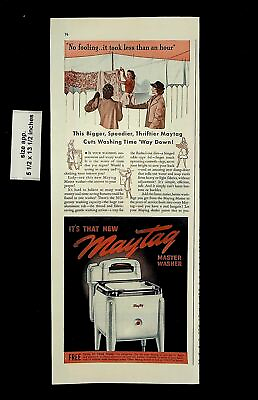 #ad 1940 Maytag Master Washer Vintage Print Ad 21099 $6.48