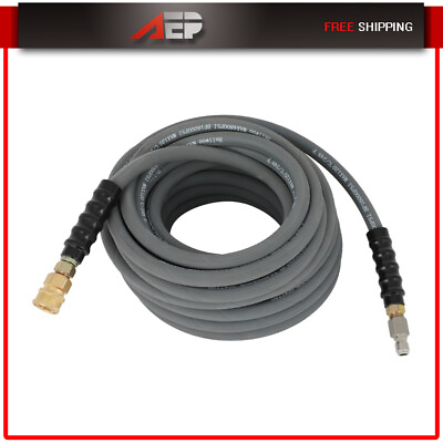 50 ft Non Marking Pressure Washer Hose 4000 PSI 50 ft. Length 50#x27; Gray #ad $70.63