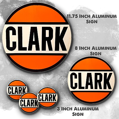 #ad #ad Clark Gasoline Oil Vintage Reproduction Full Color Design Aluminum Signs $10.95
