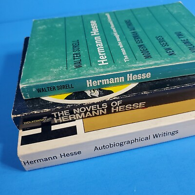 #ad #ad Hermann Hesse Lot 3 Vintage Paperback Books Autobiographical Writings Novels $42.12