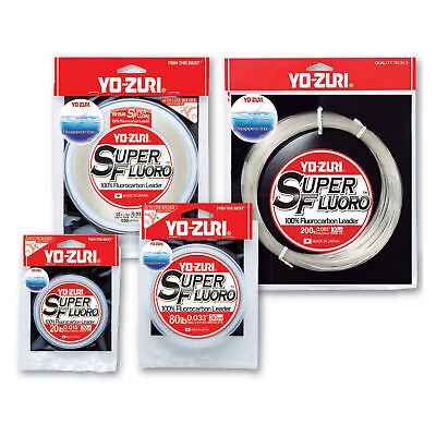 #ad Yo Zuri SuperFluoro 100% Fluorocarbon Leader Clear 4lb 300lb 30 100yd $10.99
