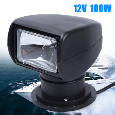#ad #ad 12V 100W Boat Yacht Spotlight Multi angle Searchlight Remote Search Work 2500LM $83.61