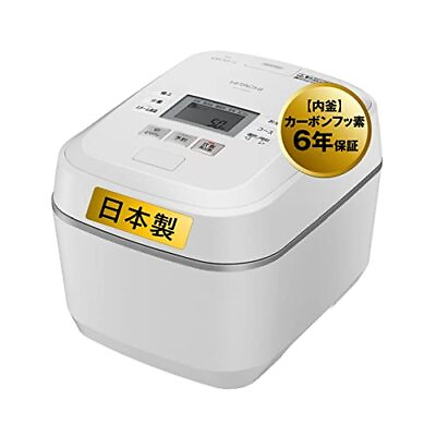 #ad Hitachi Rice Cooker 5.5 Go Pressure amp; Steam IH Plump Gozen RZ V100EM W Frost $374.31