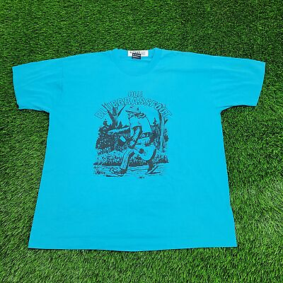#ad Vintage 90s Ole Bluegrass Big Foot Musical Shirt XL Short 23x26 Music Enthusiast $28.77