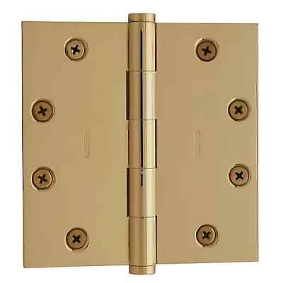 #ad Baldwin Estate 4.5quot; Solid Brass Square Hinge 1045 030 Polished Brass One pair $59.99