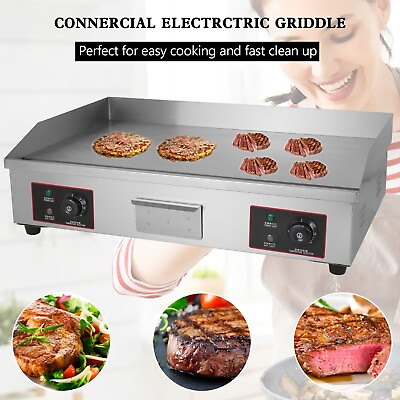 #ad NEW 30quot; Commercial Electric Griddle Countertop Griddle Grill Countertop 4400W $229.65