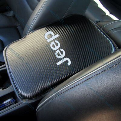 #ad X1 For JEEP Carbon Fiber Car Center Console Armrest Cushion Mat Pad Cover New $15.88