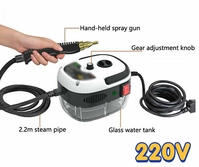 #ad #ad 2500W Home High Temperature High Pressure Mobile Cleaning Machine Steam Cleaner AU $136.90