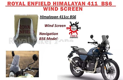 #ad Royal Enfield Himalayan 411cc BS6 Model Clear Fiber Glass quot;Wind Screenquot; $56.40