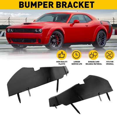 #ad For 2015 2021 Dodge Front Challenger Left Right Support Bumper Bracket Black USA $22.09