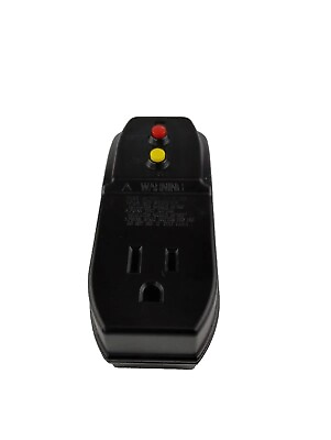 #ad 15 Amp Grounded GFCI Outlet Adapter Black husky Plug In And Outlet. $19.15