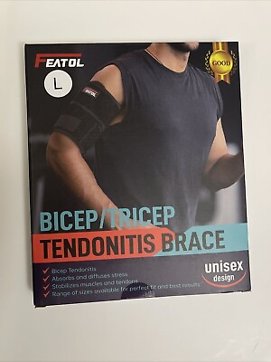 #ad Featol Bicep Tricep Tendonitis Brace Large For Men and Women Sealed Box $16.99