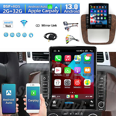 #ad Apple Carplay Android 13 for GMC Yukon Chevrolet Tahoe Suburban Stereo Radio GPS $189.00