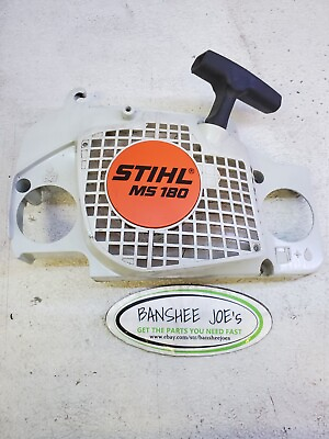 #ad STIHL MS 180 Pull Starter Recoil And Cover 1130 084 1007 $43.99