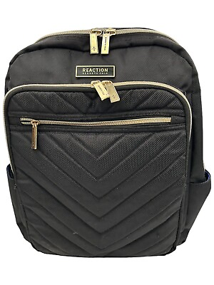 #ad #ad Kenneth Cole Reaction Chevron Quilted Laptop Backpack Black has flaws $26.10