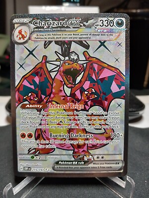 #ad Charizard ex 215 197 Obsidian Flames Ultra Rare Pokemon TCG Card ENGLISH NM $12.95