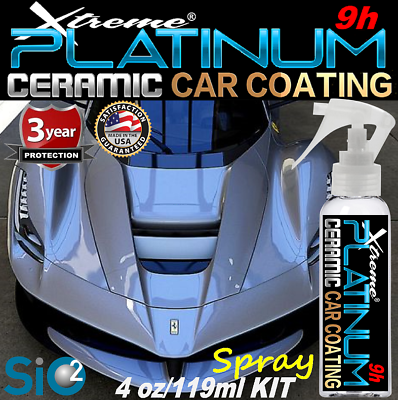 #ad NANO CERAMIC CAR COATING PRO GRADE PAINT PROTECTION BEST 9H WAX FOR BLACK CARS $40.95