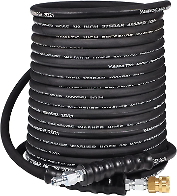 #ad 3 8quot; Pressure Washer Hose 25FT Hot Water Power Washer Hose Max 212°F PSI $57.90