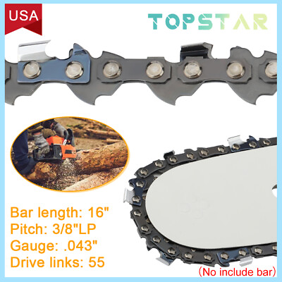 #ad 16 Inch .043 3 8lp 55DL Chainsaw Chain for Stihl MS200 MS250 MS251 SAW PARTS $15.89