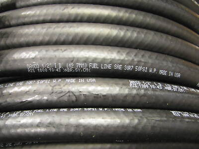#ad SOLD BY FOOT Dayco 1 2quot; SAE 30R7 50 PSI Low Pressure Carburetor Fuel Line Hose $2.99