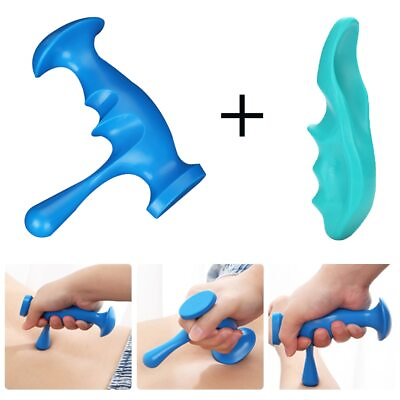 #ad #ad T shaped Massager Thumb Finger Pressure Press Trigger Point Manual Physiotherapy $20.28