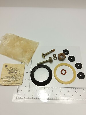 #ad Briggs Tank to Bowl Two Gaskets and Bolt Kit NOS $14.70